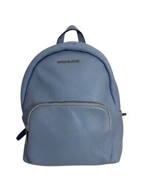 Michael Kors Light Blue Pebbled Leather Backpack